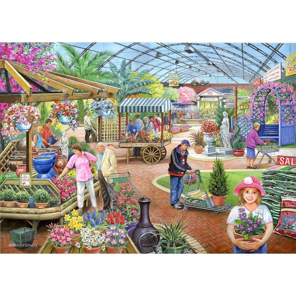 At The Garden Centre - 1000 Piece Jigsaw Puzzle - ABC School Supplies