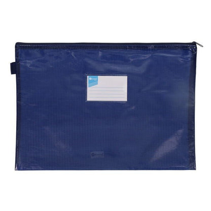 B4+ Durable Mesh Wallet - Blue - ABC School Supplies