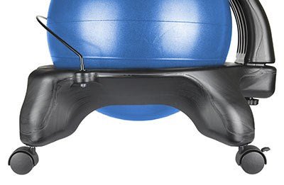 Ball Chair With Back - Adult Size - with 22" Black Ball - ABC School Supplies