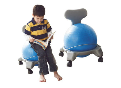 Ball Chair With Back - Large Size - with 22" Blue Ball - ABC School Supplies