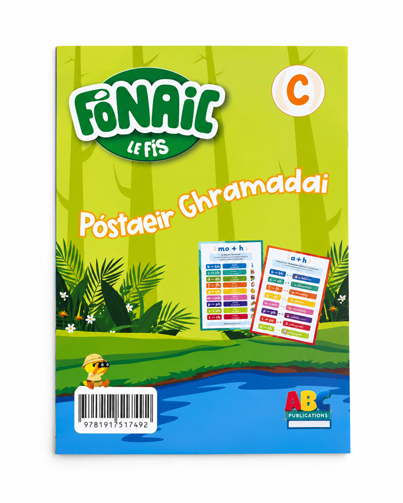 Fónaic le Fís C - A4 Póstaeir Ghramadaí set of 6