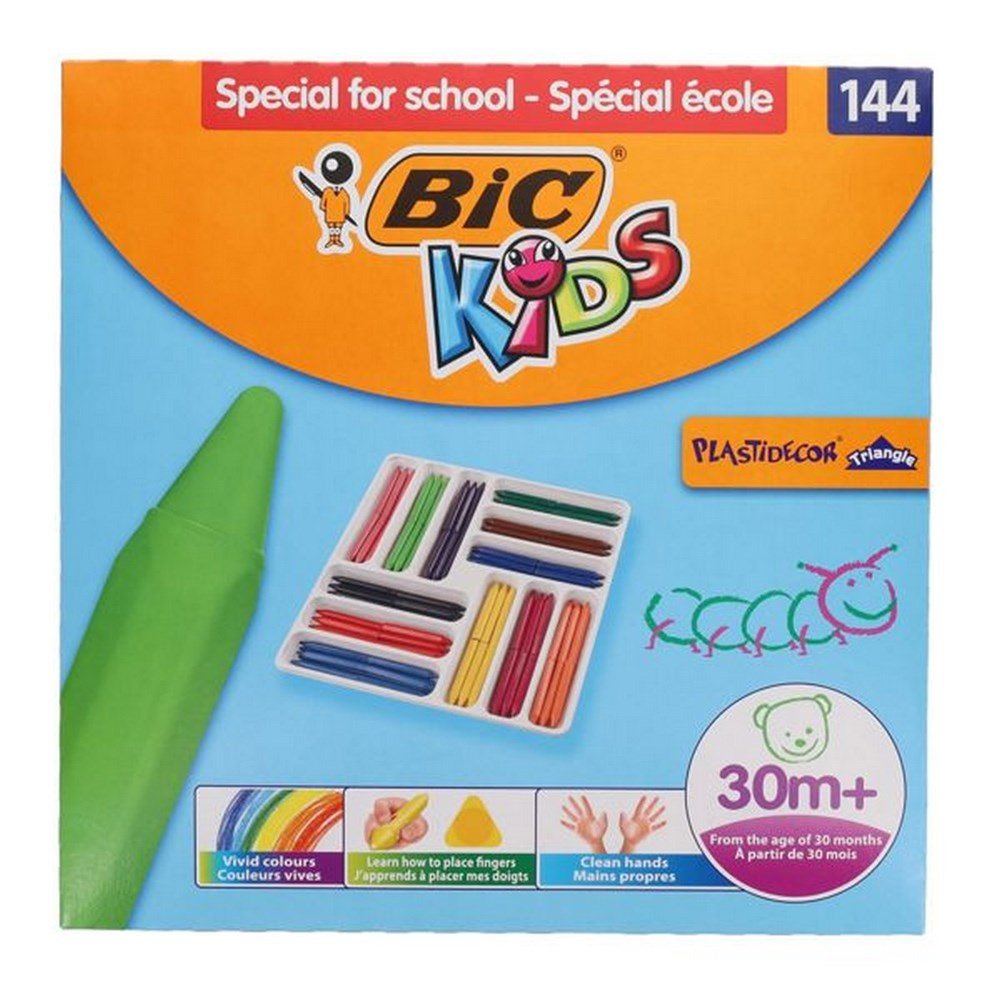 Bic Kids Box 144 Triangular Crayons - ABC School Supplies
