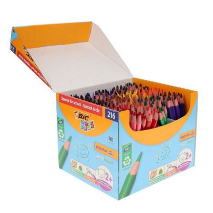 Bic Kids Box 216 Evolution Triangular Colouring Pencils - ABC School Supplies