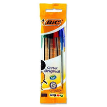 **Bic Pkt.4 Cristal Original Ballpoint Pens - Assorted Colours - ABC School Supplies