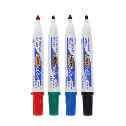Bic Velleda 1701 Bullet Tip Whiteboard Marker - Asst Colours Pack of 4 - ABC School Supplies