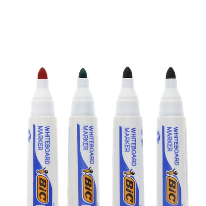Bic Velleda 1701 Bullet Tip Whiteboard Marker - Asst Colours Pack of 4 - ABC School Supplies
