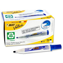 Bic Velleda 1701 Bullet Tip Whiteboard Marker Pack Of 12 - Blue - ABC School Supplies