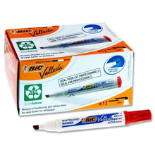Bic Velleda 1701 Chisel Tip Whiteboard Marker Pack Of 12 - Red - ABC School Supplies