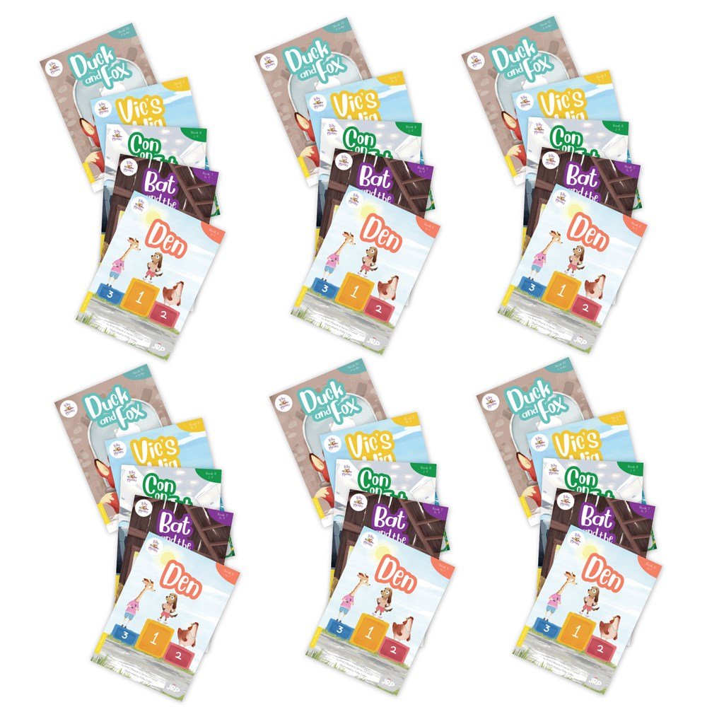 BiDee Phonics Decodable Readers Series 1 Phase 2 - 6 Pack - ABC School Supplies