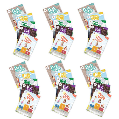 BiDee Phonics Decodable Readers Series 1 Phase 2 - 6 Pack - ABC School Supplies