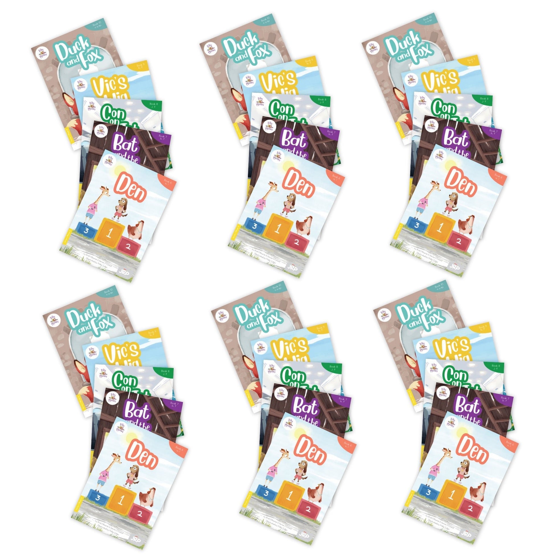 BiDee Phonics Decodable Readers Series 1 Phase 2 - 6 Pack - ABC School Supplies