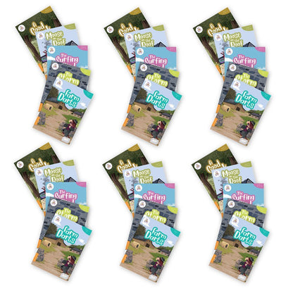 BiDee Phonics Decodable Readers Series 2 Phase 1 - 6 Pack - ABC School Supplies