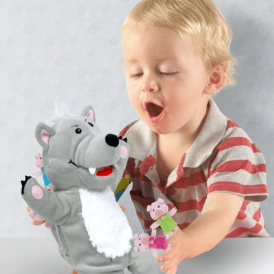 Big Bad Wolf Hand/Finger Puppets - ABC School Supplies