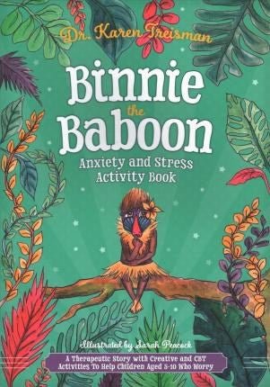 Binnie The Baboon Anxiety And Stress Activity Book - ABC School Supplies