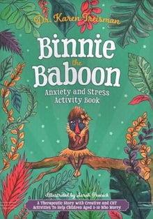 Binnie The Baboon Anxiety And Stress Activity Book - ABC School Supplies