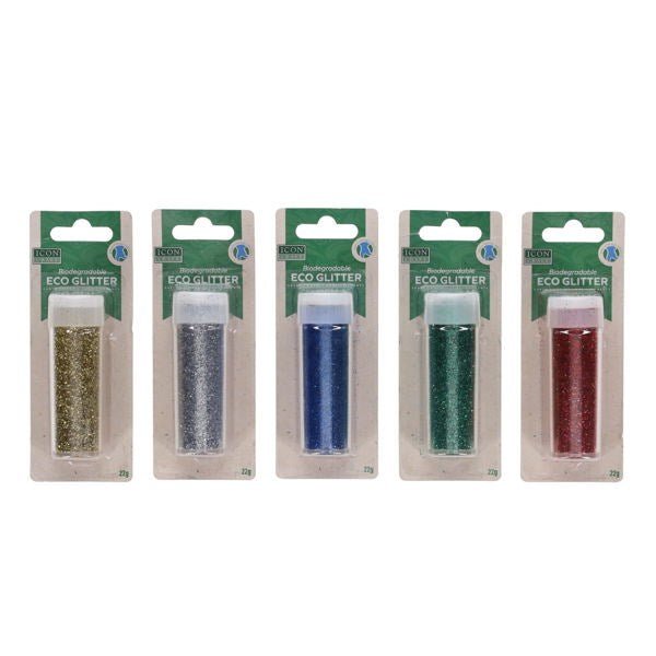 Biodegradable Glitter 22g - Assorted - ABC School Supplies
