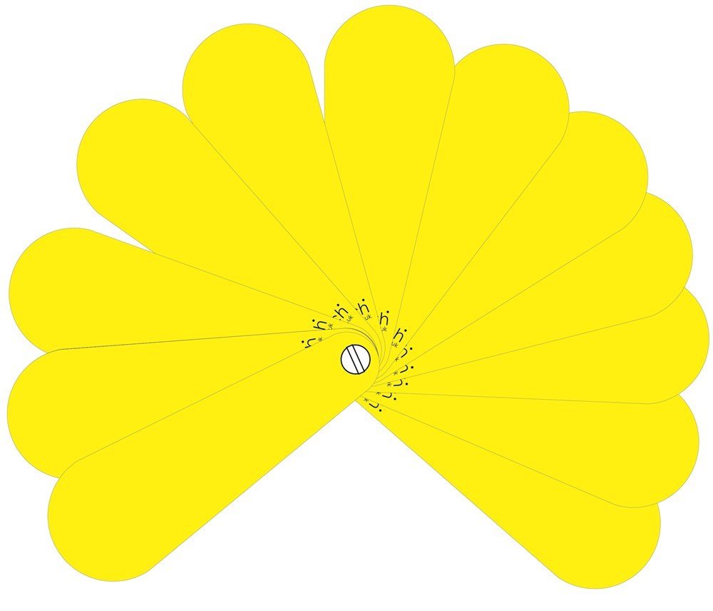 Blank Pupil Fans - Pack Of 10 - ABC School Supplies