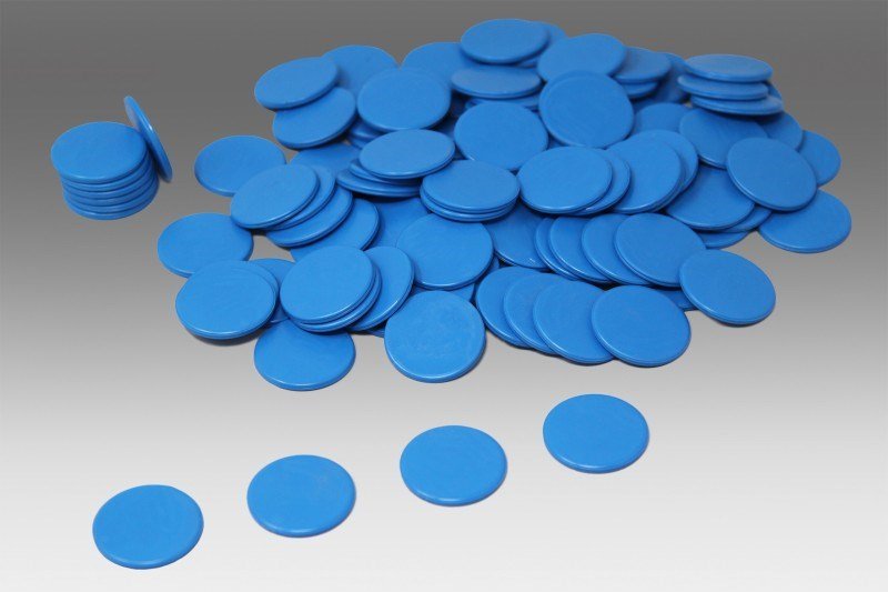 Blue Counters Pack Of 100 - ABC School Supplies
