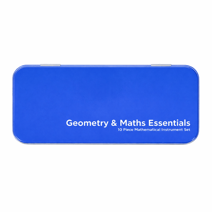 Blue Maths Set 9Pcs - ABC School Supplies