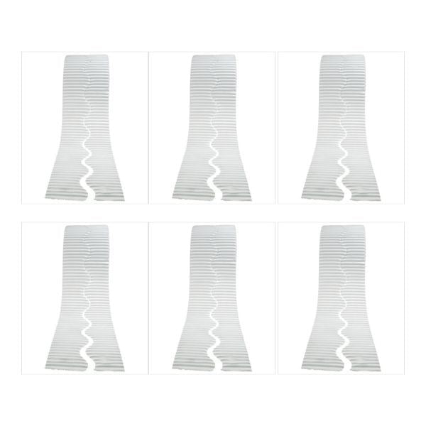 Bordette White - Pack Of 6 - ABC School Supplies