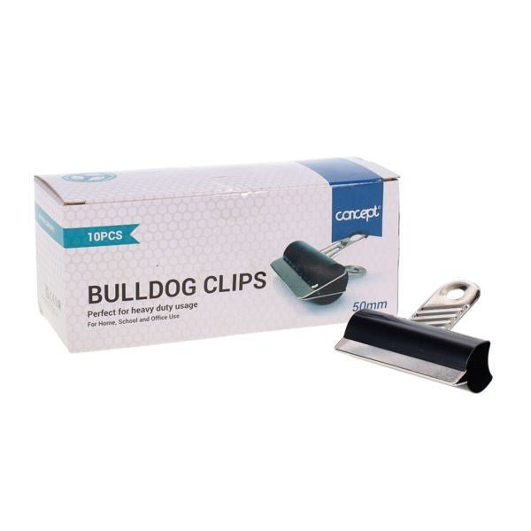 Bulldog Clips 50mm Pack of 10 - ABC School Supplies