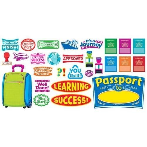 **Bulletin Board Set - Passport To Learning - ABC School Supplies