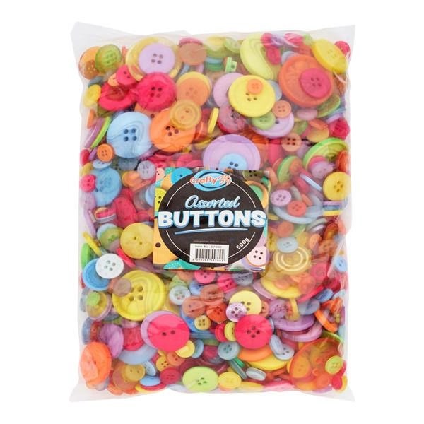 Buttons Value Classpack 500G - ABC School Supplies