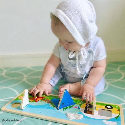 **Camping In The Wild Sensory Board - ABC School Supplies