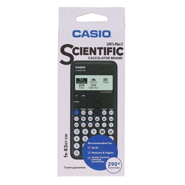 Casio Fx - 83Gtcw Scientific Calculator - Black - ABC School Supplies