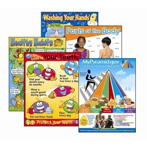 **Chart Combo Pack Bulletin Board - Health - ABC School Supplies