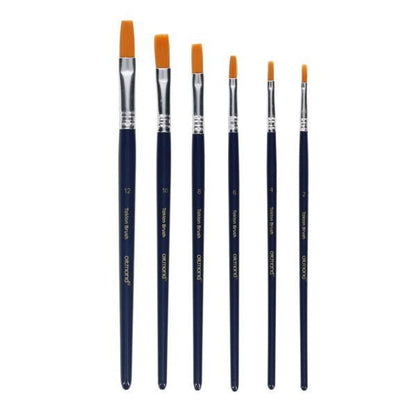 Class Collection Flat Taklon Paint Brushes - Pack of 30 - ABC School Supplies