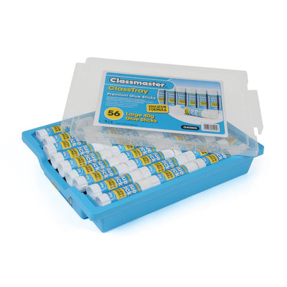 **Classmaster Premium Pvp Gluestick 40G Pack of 56 In Gratnell's Tray - ABC School Supplies
