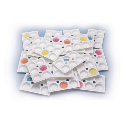 Classmates 6 Well Paint Palette - Pack Of 24 - ABC School Supplies