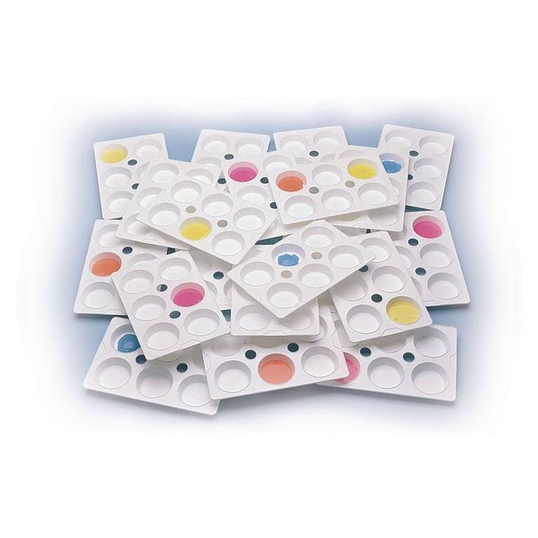 Classmates 6 Well Paint Palette - Pack Of 24 - ABC School Supplies