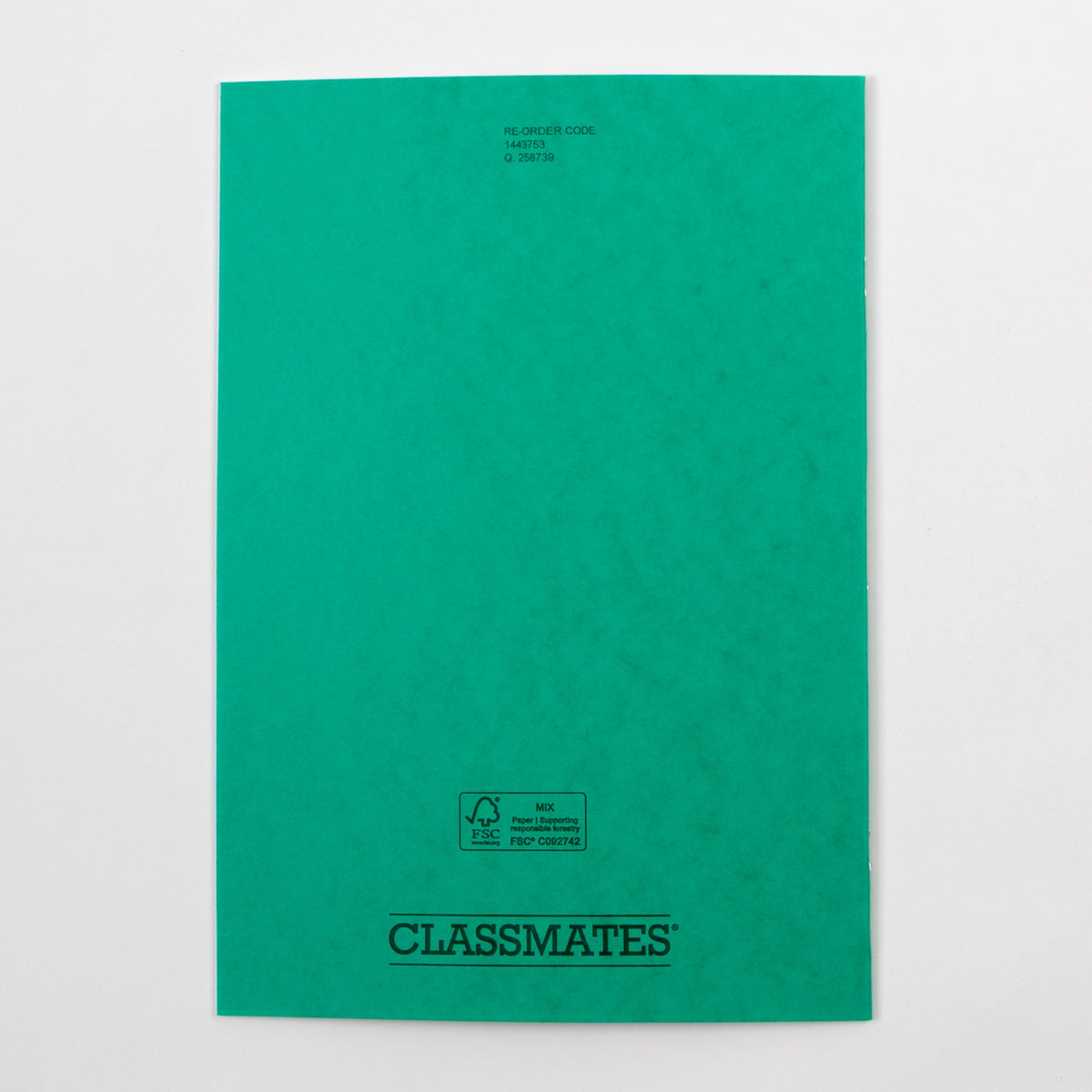 Classmates A4 Exercise Book 32 Page, Plain Blank, Green - Pack of 100 - ABC School Supplies