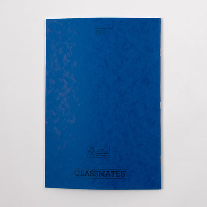 Classmates A4 Exercise Book 64 Page, 20Mm Squared, Blue - Pack Of 50 - ABC School Supplies