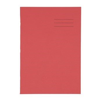 Classmates A4 Exercise Book 64 Page, 8mm Ruled / Plain Alternate, Red - Pack of 50 - ABC School Supplies