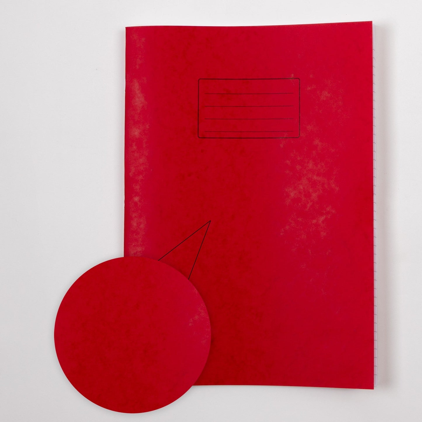 Classmates A4+ Exercise Book 80 Page, 8mm Ruled, Red - Pack of 50 - ABC School Supplies