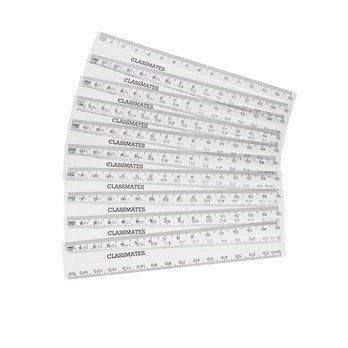 Classmates Double Sided 30Classmates/Mm White Ruler P10 - ABC School Supplies