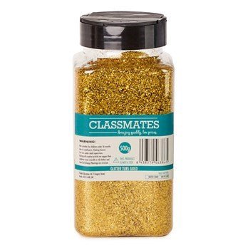 Classmates Glitter 500G - Gold - ABC School Supplies