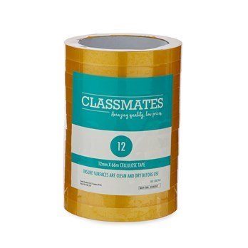 Classmates Golden Tape 12Mmx66M Pk12 - ABC School Supplies