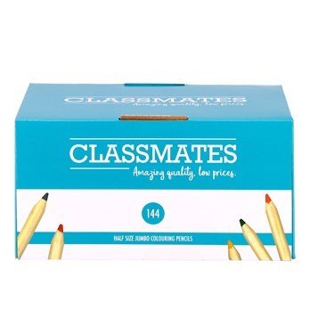 Classmates Half Size Jumbo Col Pencils P144 - ABC School Supplies