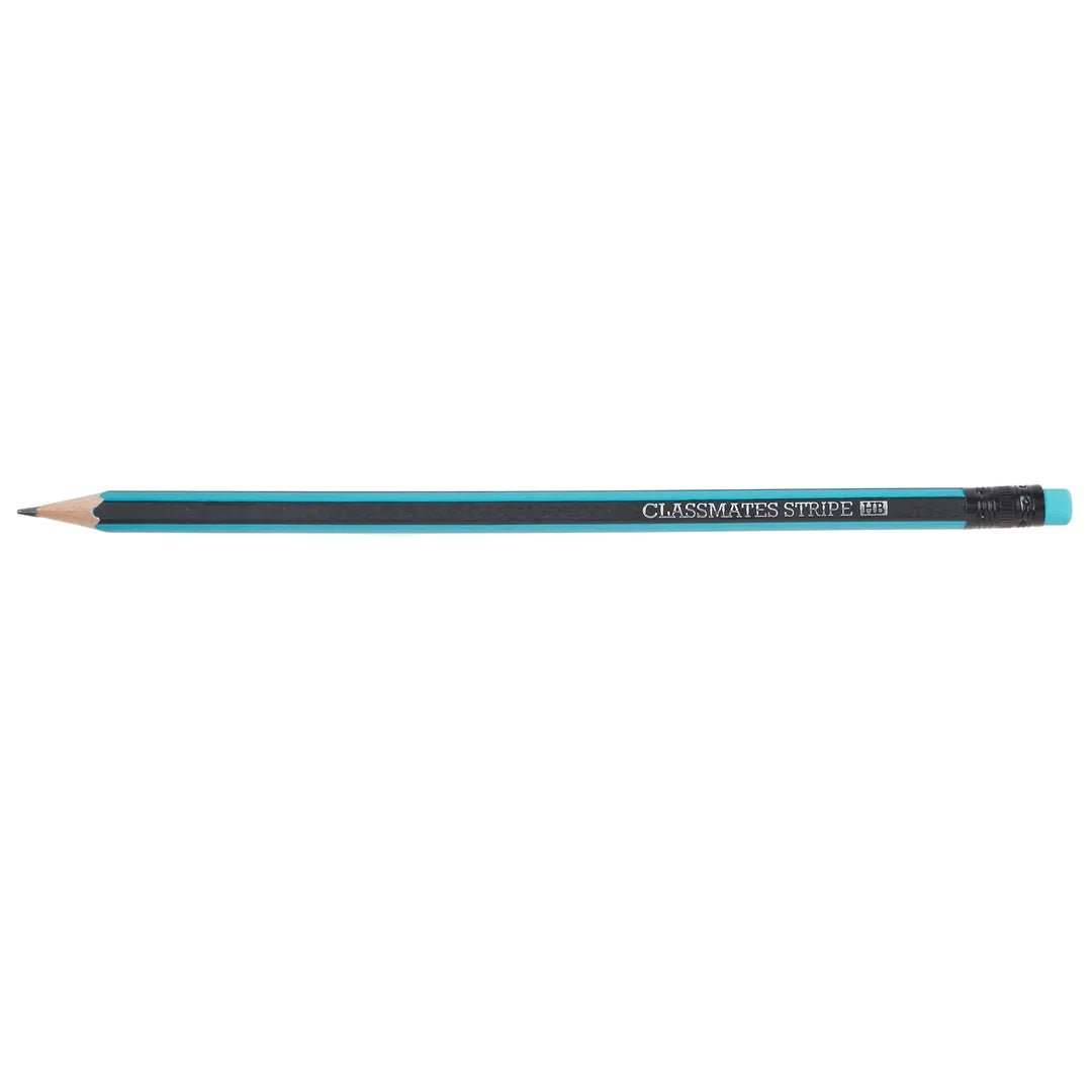 Classmates HB Eraser Tipped Stripe Pencils - Pack of 144 - ABC School Supplies