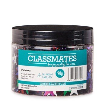 Classmates Mixed Star Sequins - 90G Tub - ABC School Supplies
