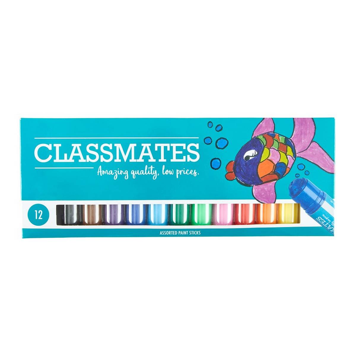Classmates Paint Sticks Classic Pack Of 12 - ABC School Supplies