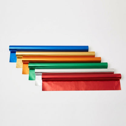 Classmates Paper Backed Foil Rolls - Assorted - 4.5m - Pack of 6 - ABC School Supplies
