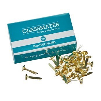 Classmates Paper Fasteners 19Mm Box 200 - ABC School Supplies