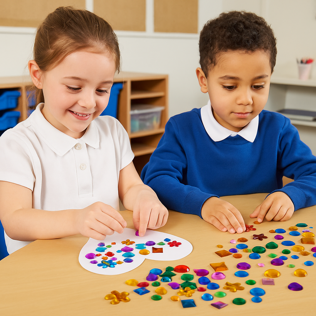 Classmates Peel & Stick Acrylic Jewels - ABC School Supplies