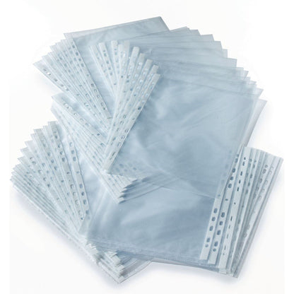 Classmates Punched Pocket A4 Clear - Pack Of 500 - ABC School Supplies