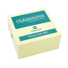 Classmates Sticky Notes Cube - Yellow - 75 X 75Mm - ABC School Supplies
